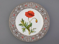 Тарелка декоративная 270 мм в подарочной упаковке, форма Европейская, рисунок Мак восточный, арт. 81.32769.00.1