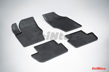 Резиновые коврики в салон Peugeot 307 (2001-2008) "Сетка"