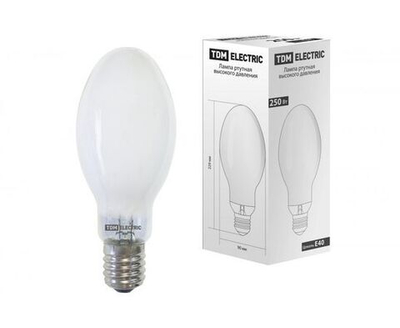 Лампа ДРЛ 250 Вт Е40 ртутная высокого давления TDM SQ0325-0009