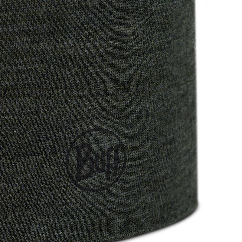 Шерстяная шапка Buff Merino Migweight Hat Solid Bark Фото 3