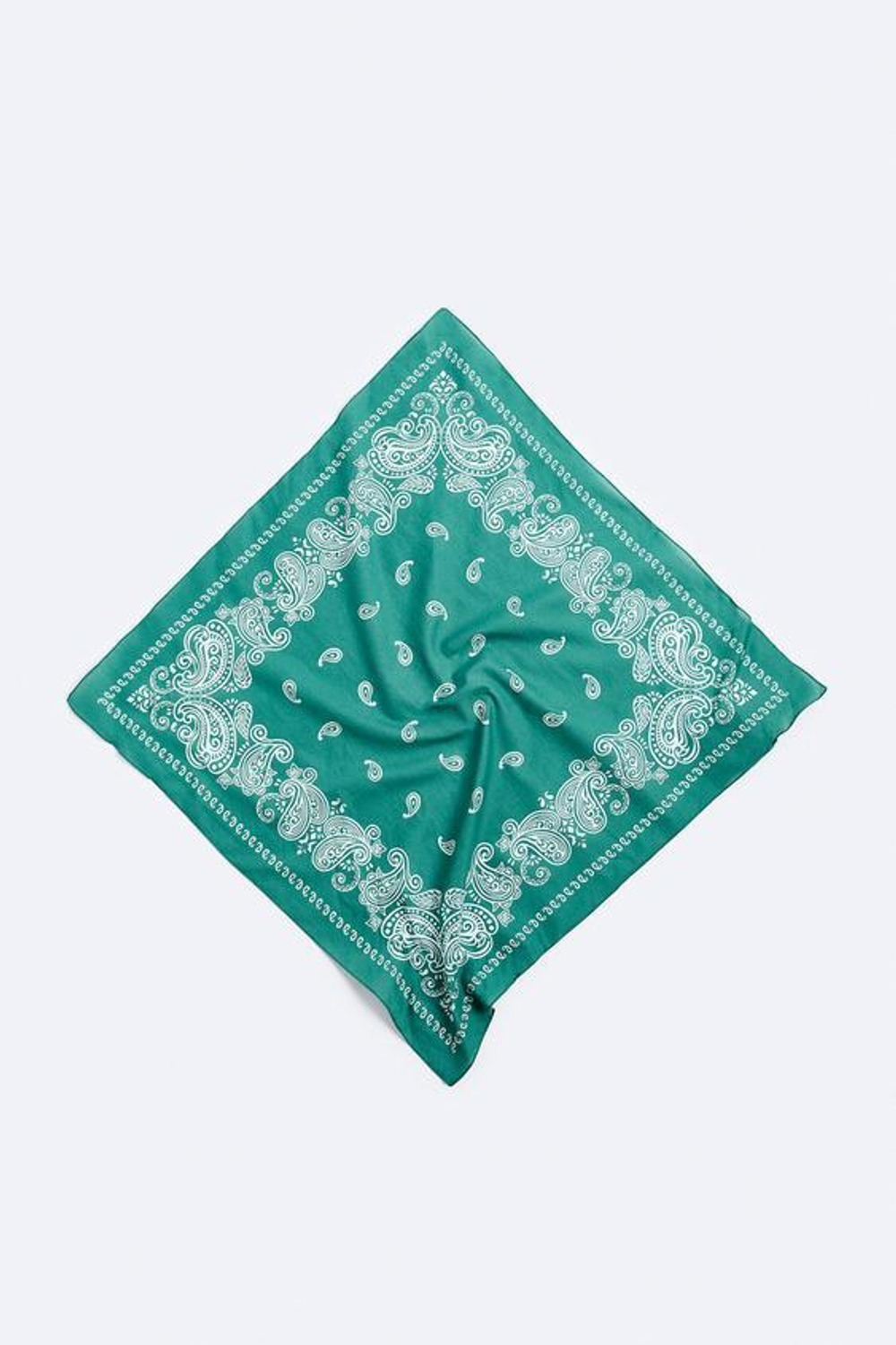 ZARA БАНДАНА С ПРИНТОМ ПЕЙСЛИ, ЗЕЛЕНЫЙ