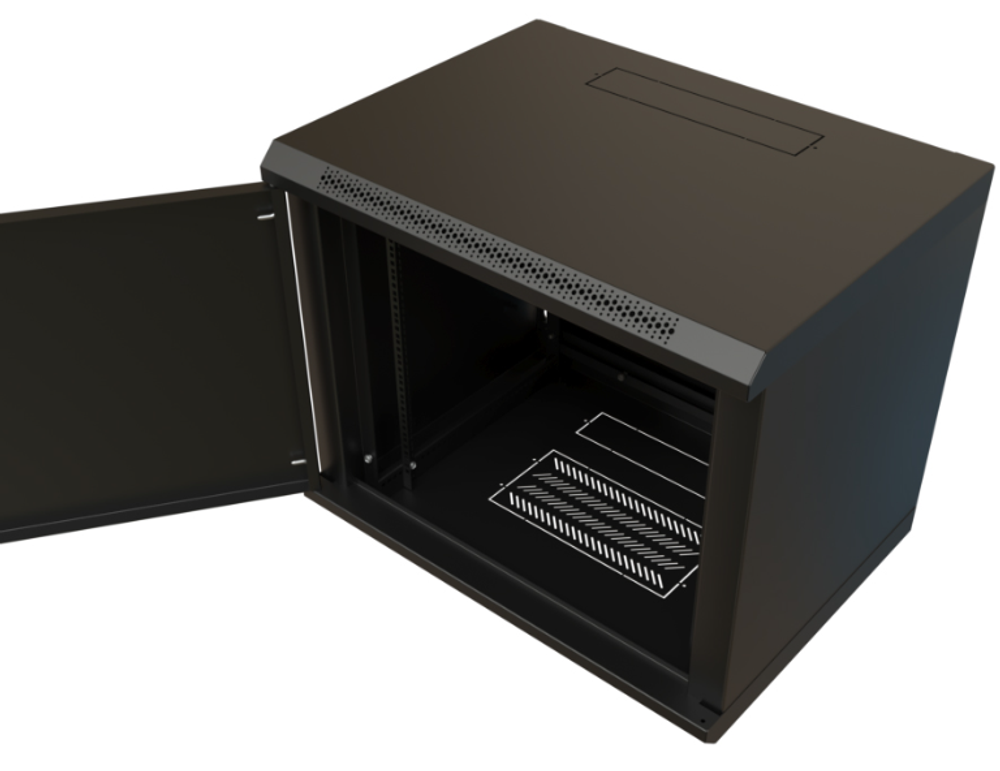 Шкаф серверный 19", 15U WRLine WR-TW-1566-SR-RAL9004