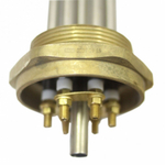 Блок ТЭНБ G2" 15 кВт, нерж.ст., 380В фланец G2 + трубка, L=45см