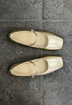 Туфли // Mary Jane // Gold