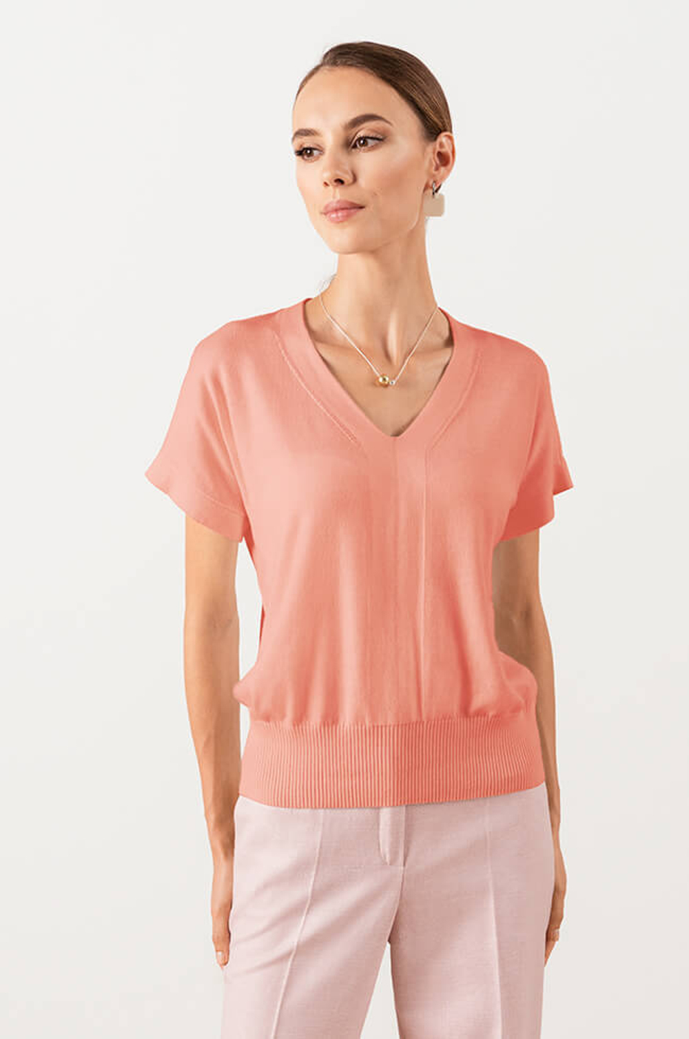 23006 Джемпер женский (коралловый)