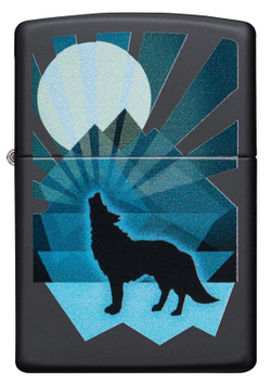 Зажигалка "Волк и луна" Wolf and Moon Design ZIPPO 29864