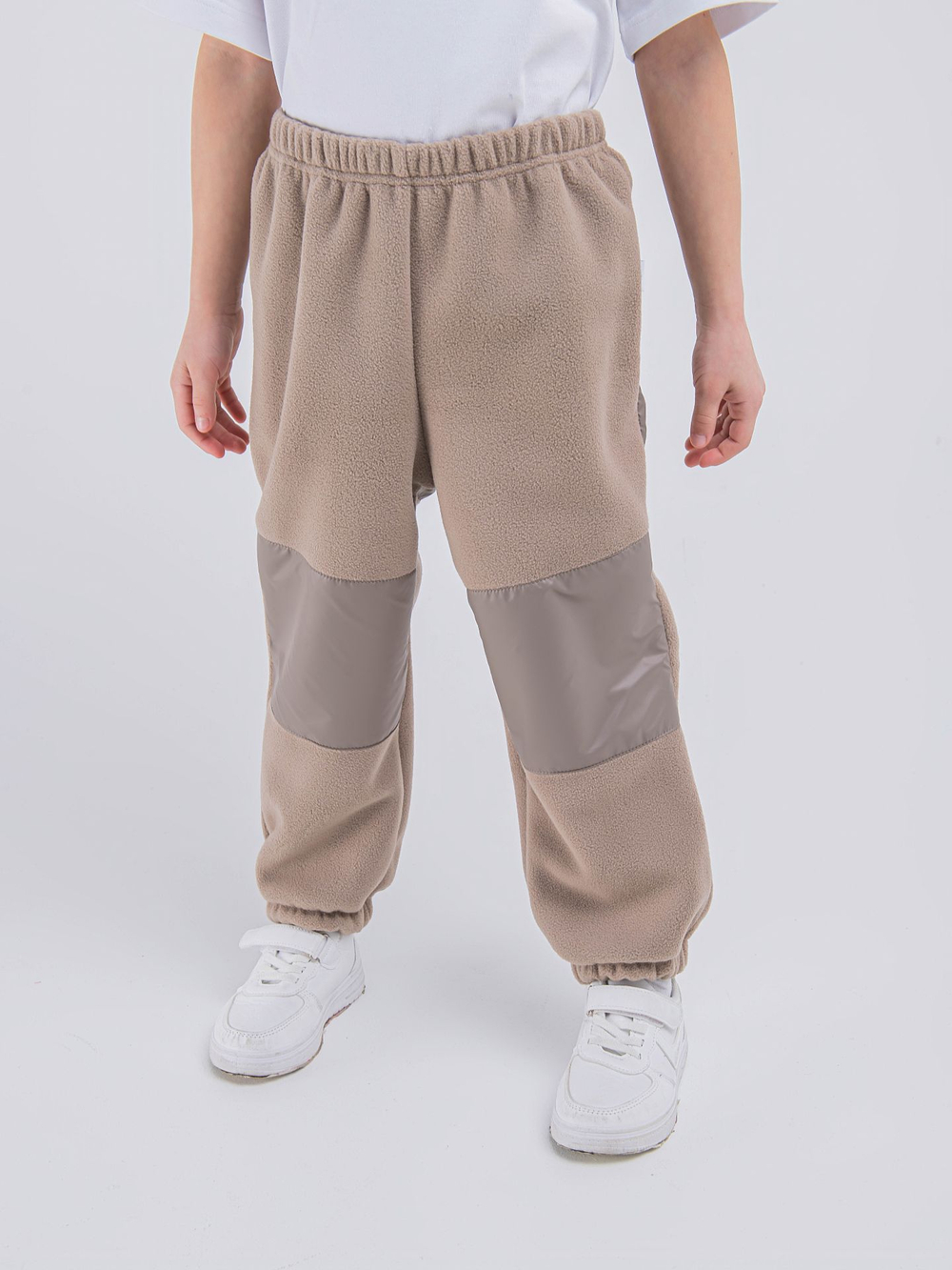 Костюм флисовый со вставками "Кофейный"