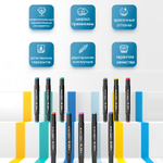 Набор маркеров для скетчинга DELI, двухсторонний 1/6 мм, 60 цветов