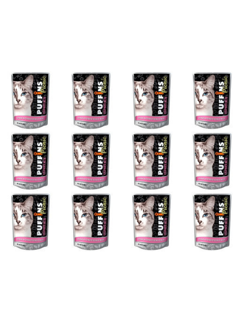 Puffins Picnic Влажный корм для кошек, ягненок в желе, 26 шт x 85 г