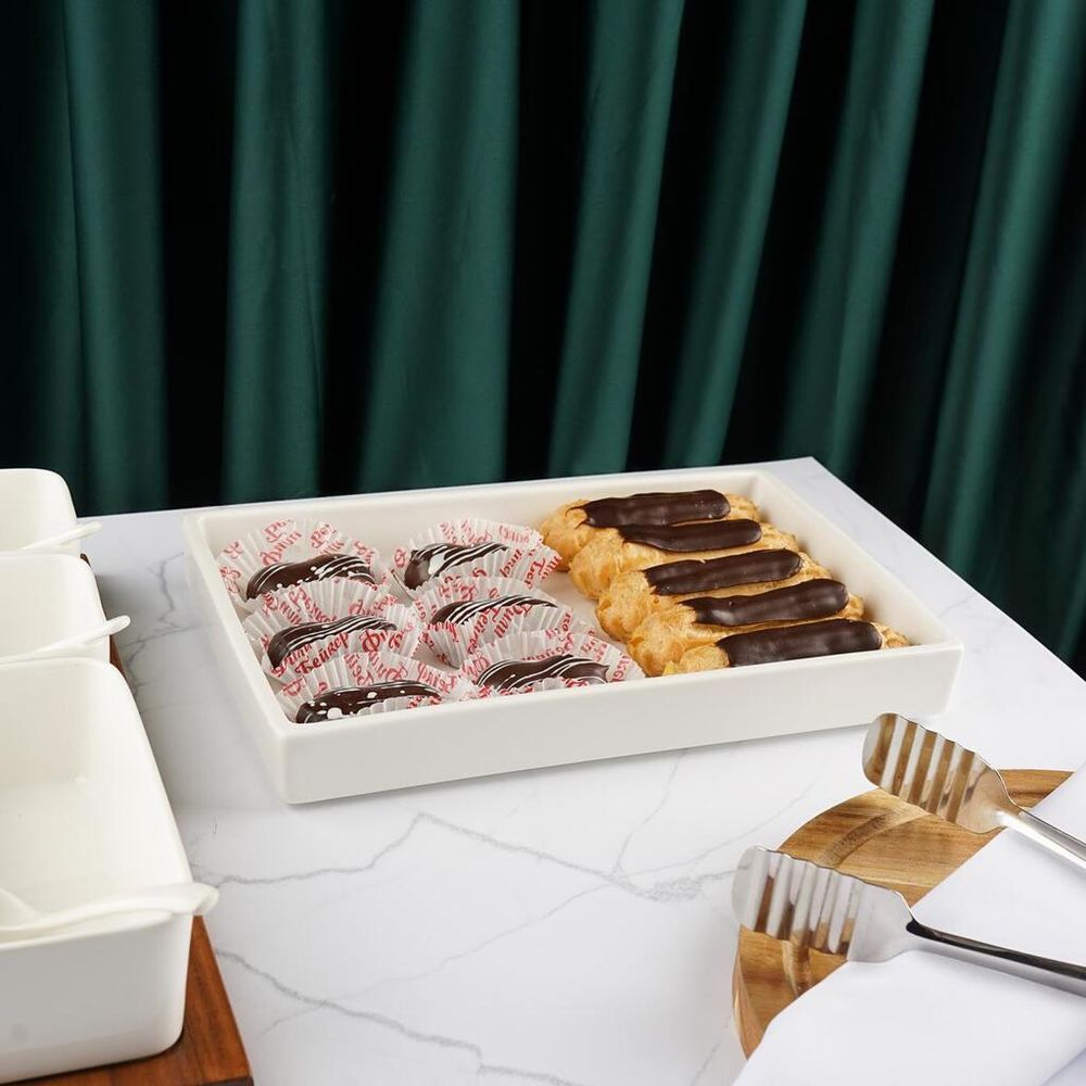 Блюдо прямоугольное 31*20,5 см h4 см 1,2 л   P.L. [3]