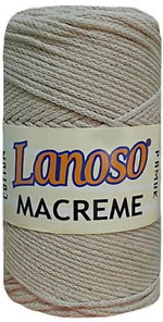 Пряжа Macrame Cotton, 250г, 250м, 85%хлопок, 15%полиэстер (цена за 1 шт)