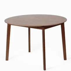 Обеденный стол раздвижной Atrel 110-140х110 см, шпон ореха