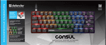Клавиатура механическая USB Defender Consul GK-220