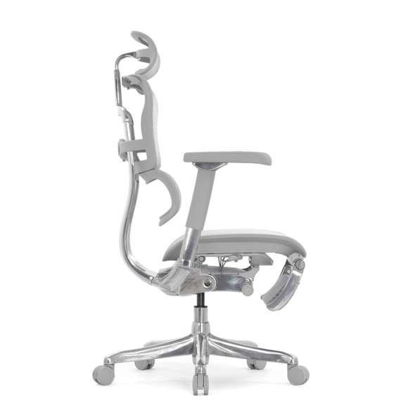 Кресло FALTO Ergohuman Elite 2 с подножкой ( серый каркас /сетка светлаяT-168-B2 Natural)