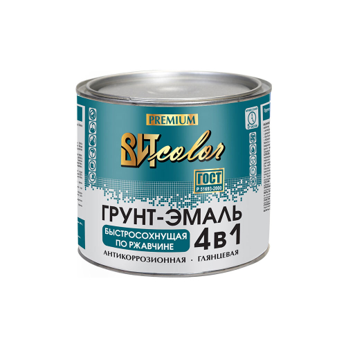 Грунт-эмаль по ржав.4*1 светло-серая ВИТ color 0,8 кг