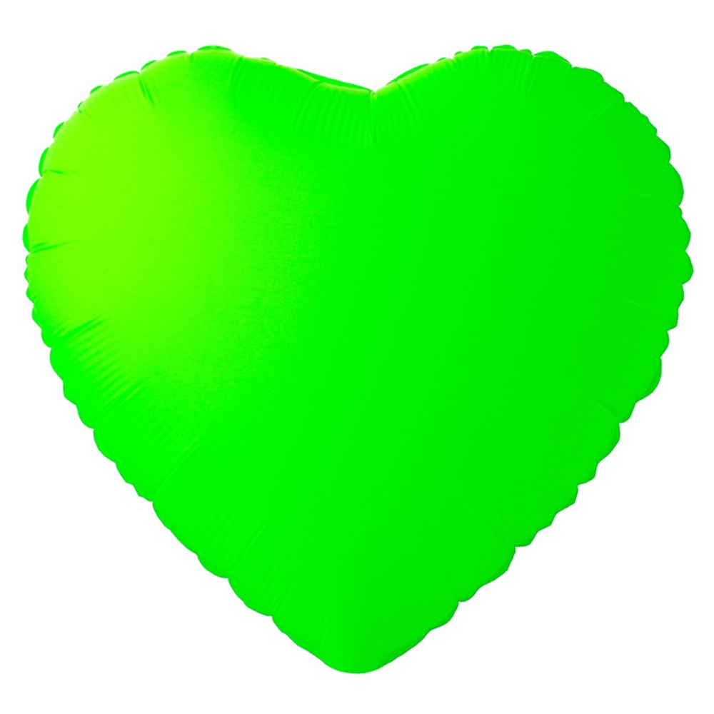 Шар фольгированный Сердце 46 см (Зеленый)