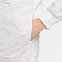 Мужская теннисная кофта Nike Court Heritage Dri-Fit Fleece Tennis Hoodie - белый