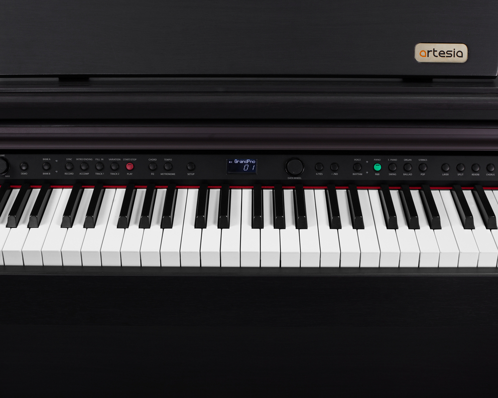 Artesia DP-10e Rosewood Цифровое фортепиано, 88 динамических молоточковых взвешенных клавиш.