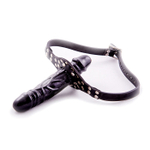 Кляп с фаллоимитатором Strap-on Cockgag Black (Цвет: черный)