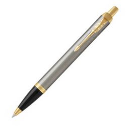 Шариковая ручка Parker IM Core K321 Brushed Metal GT Mblue (1931670)