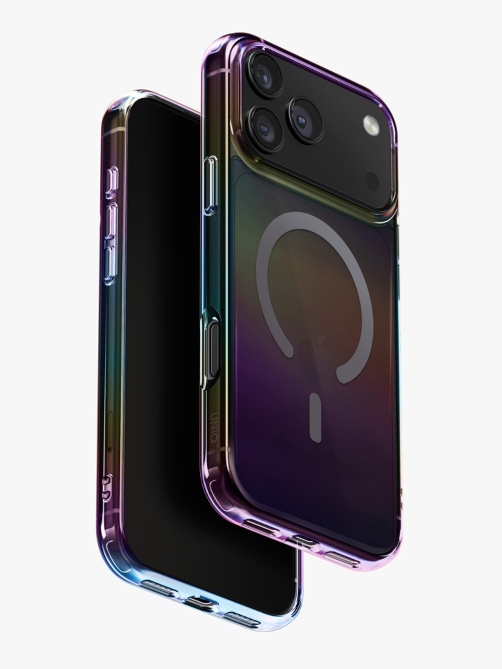 Uniq для iPhone 17 Pro чехол Iridescia (holographic) Midnight Quartz (Magsafe)
