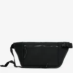 Сумка поясная Якорь Снабжение ВС Черная Кожа/Нейлон