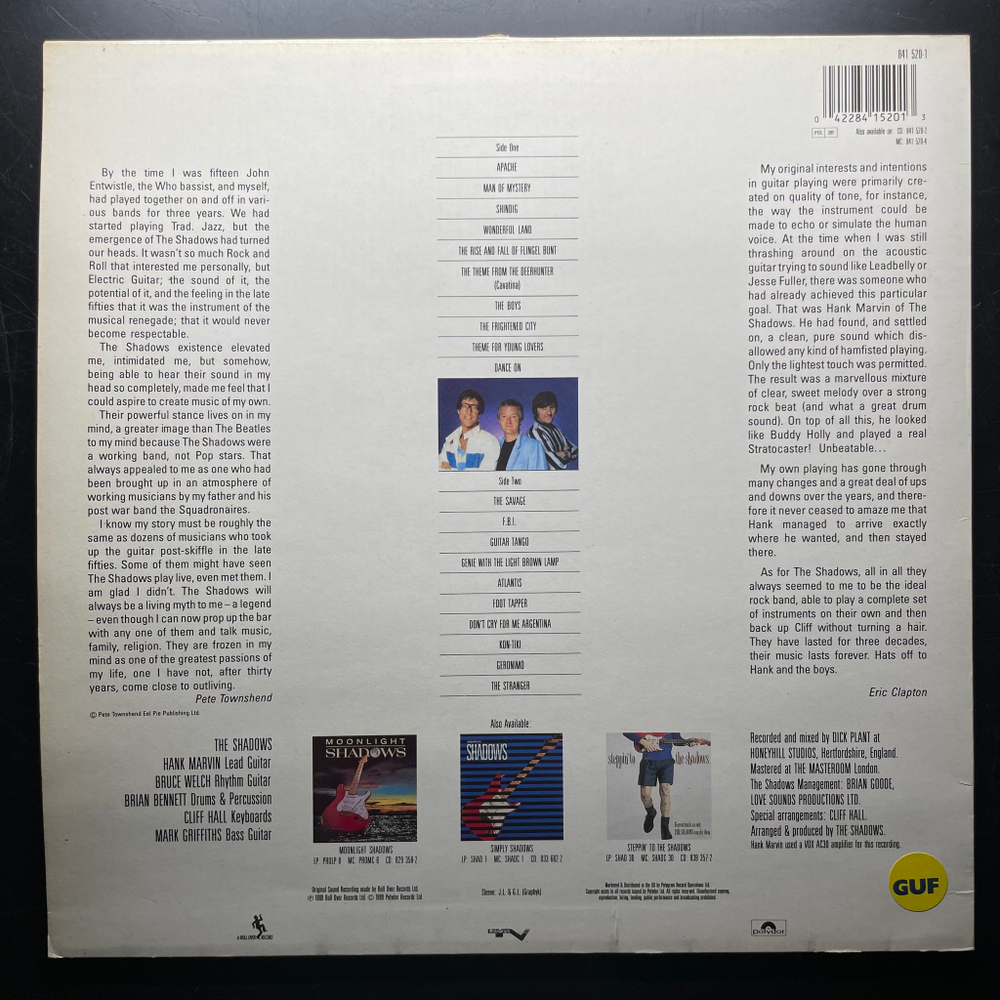 The Shadows ‎– At Their Very Best (Англия 1989г.)