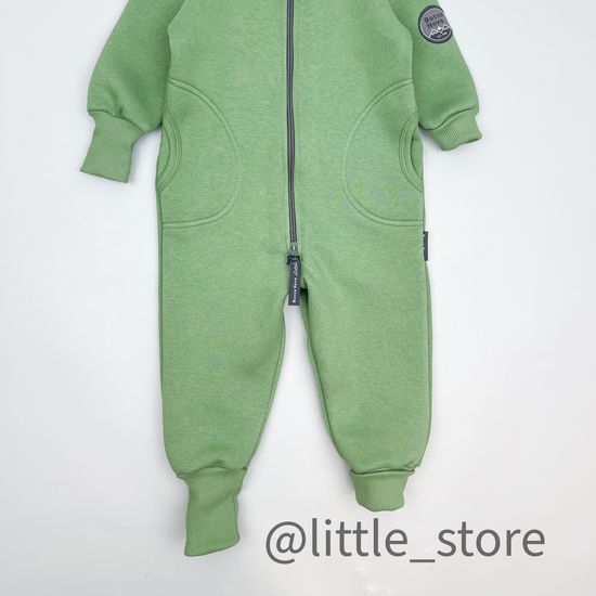 Комбинезон Bossa Nova из футера с начесом, Зеленый