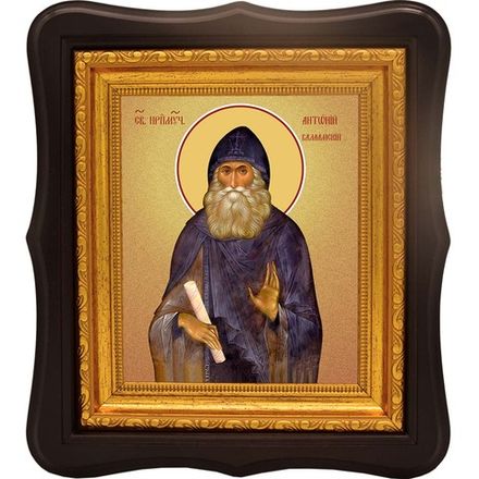 Антоний Валаамский преподобномученик. Икона на холсте.