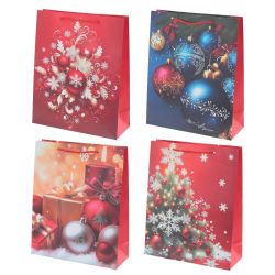 GAEM Пакет подарочный (бумага 210г/м2, блок микс 12шт), L31 W12 H40 см, 4в.