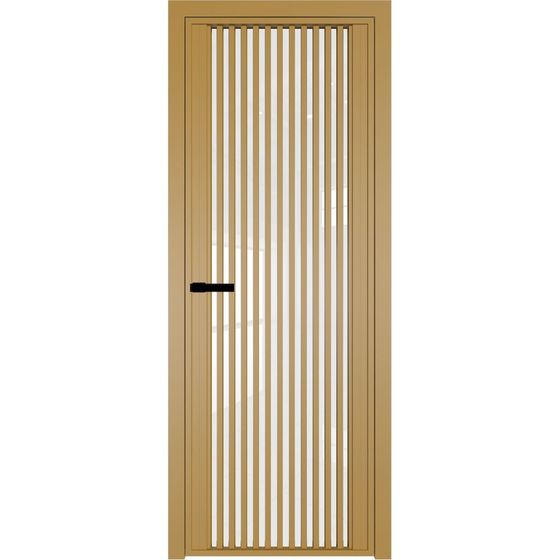 Алюминиевая дверь 3AGP золото стекло белый триплекс