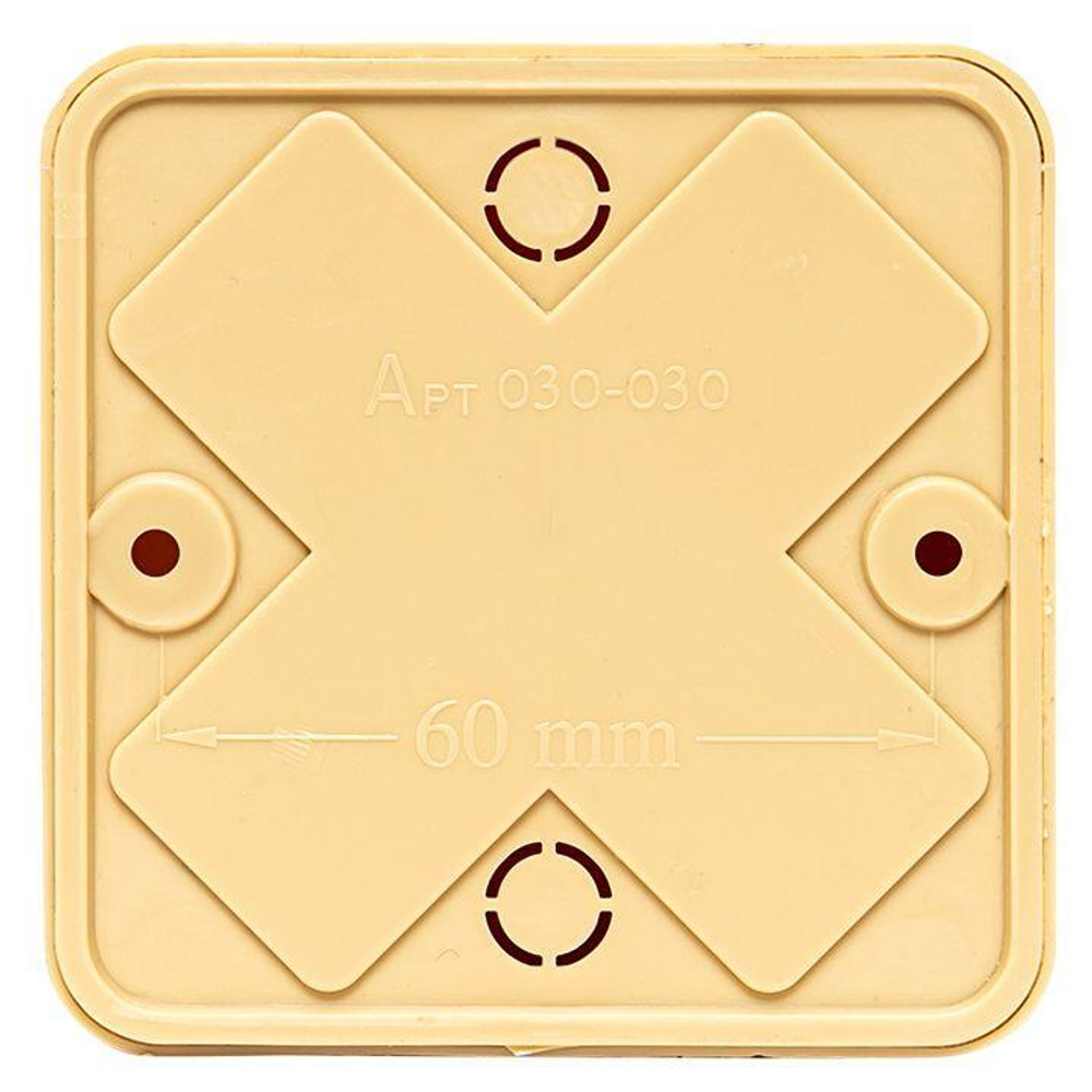 Коробка разветвительная KMP-030-030 75х75х26 свет. дерево PROxima EKF plc-kmr-030-030-s
