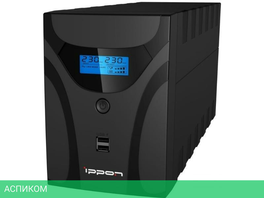 Источник бесперебойного питания Ippon Smart Power Pro II Euro 1600 960Вт 1600ВА черный (1029742)