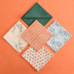 Скатерть 150х250 Tkano Russian North оранжевая