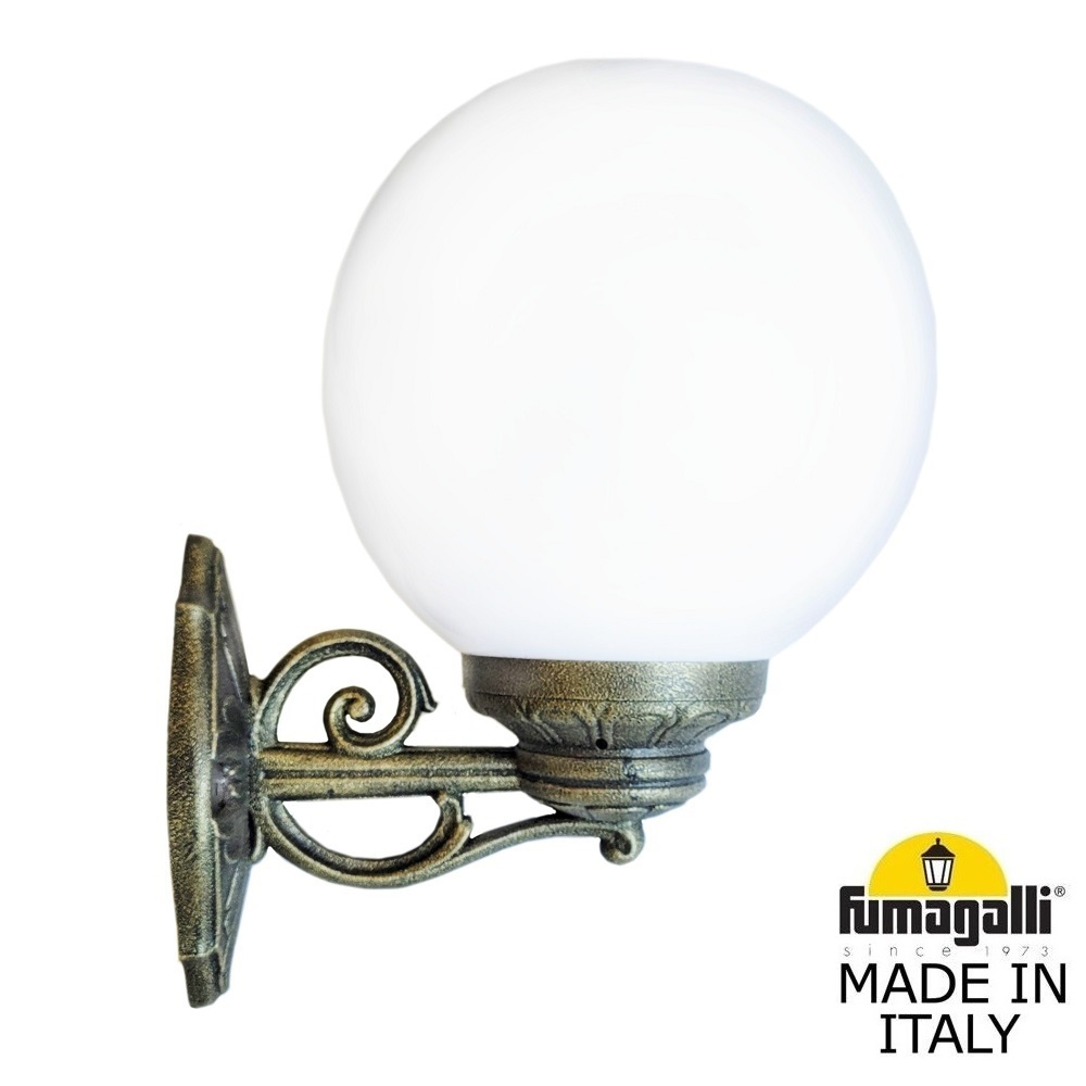 Уличный настенный светильник Fumagalli GLOBE 250 G25.131.000.BYF1R