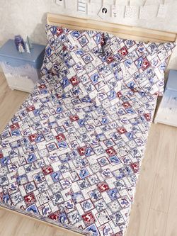 Простынь Сказка "Зимние картинки" 200х215 см, перкаль