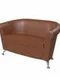 Диван «ЛАГУНА», обивка кожзам коричневый