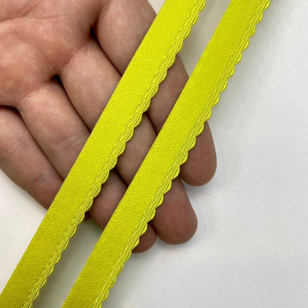Резинка отделочная становая салатово-желтая 10 мм