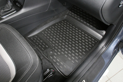 Коврики Standard, в салон KIA Cee'd (II), 2012-2018, 4 шт. (полиуретан, чёрные) Element.NLC.25.43.210