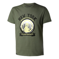 Мужское теннисное поло Quiet Please New York Championships T-Shirt Men - Olive, Multicoloured