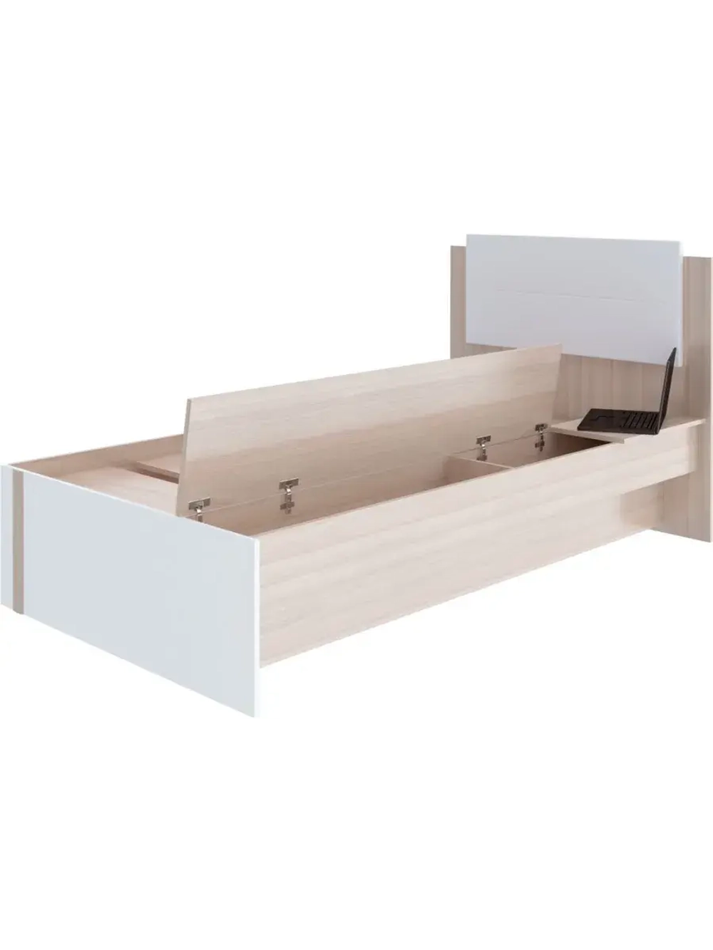 Кровать односпальная 80х200 Ясень шимо светлый