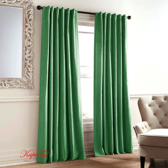 Шторы бархат Royal (изумрудный)