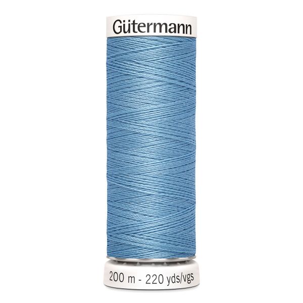 Нитки универсальные Gutermann Sew-all 100 (200 метров), 5 кат. | 143 серо-голубой