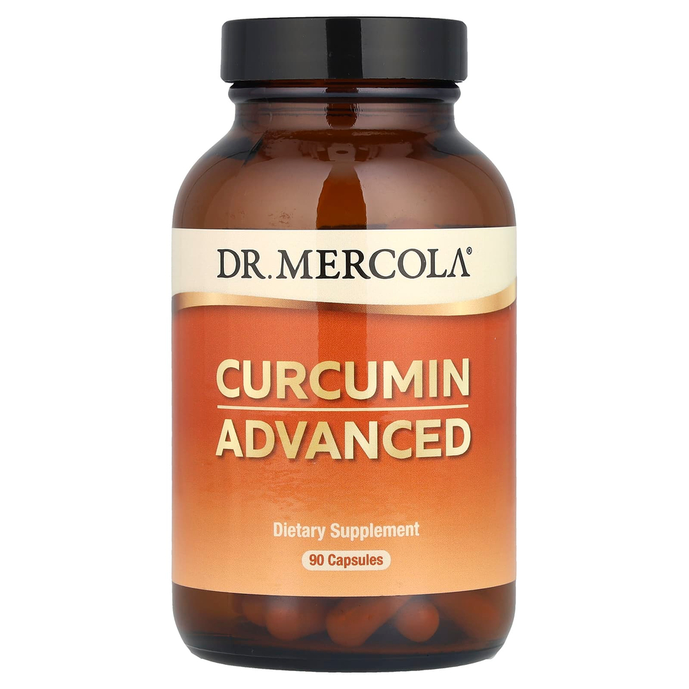 Dr. Mercola, Curcumin Advanced, куркумин, 90 капсул (500 мг в 1 капсуле)