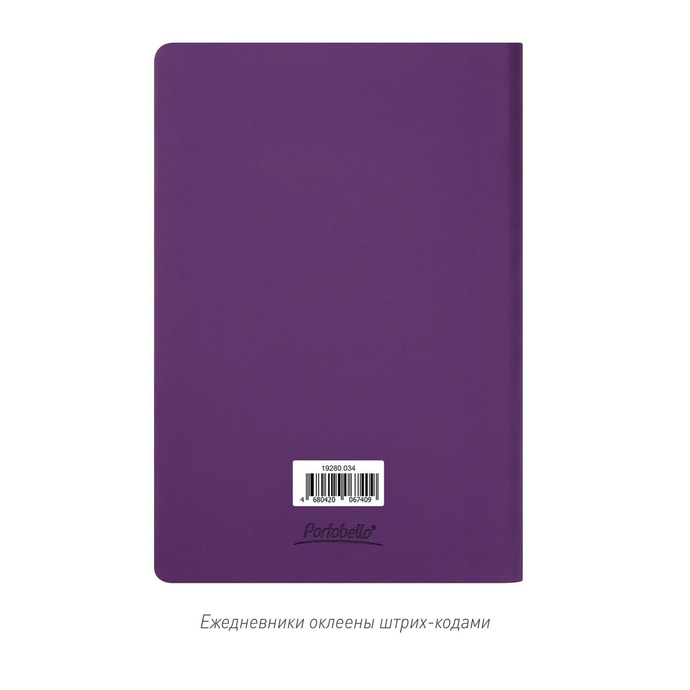Ежедневник Spark недатированный, фиолетовый (с упаковкой, со стикерами)