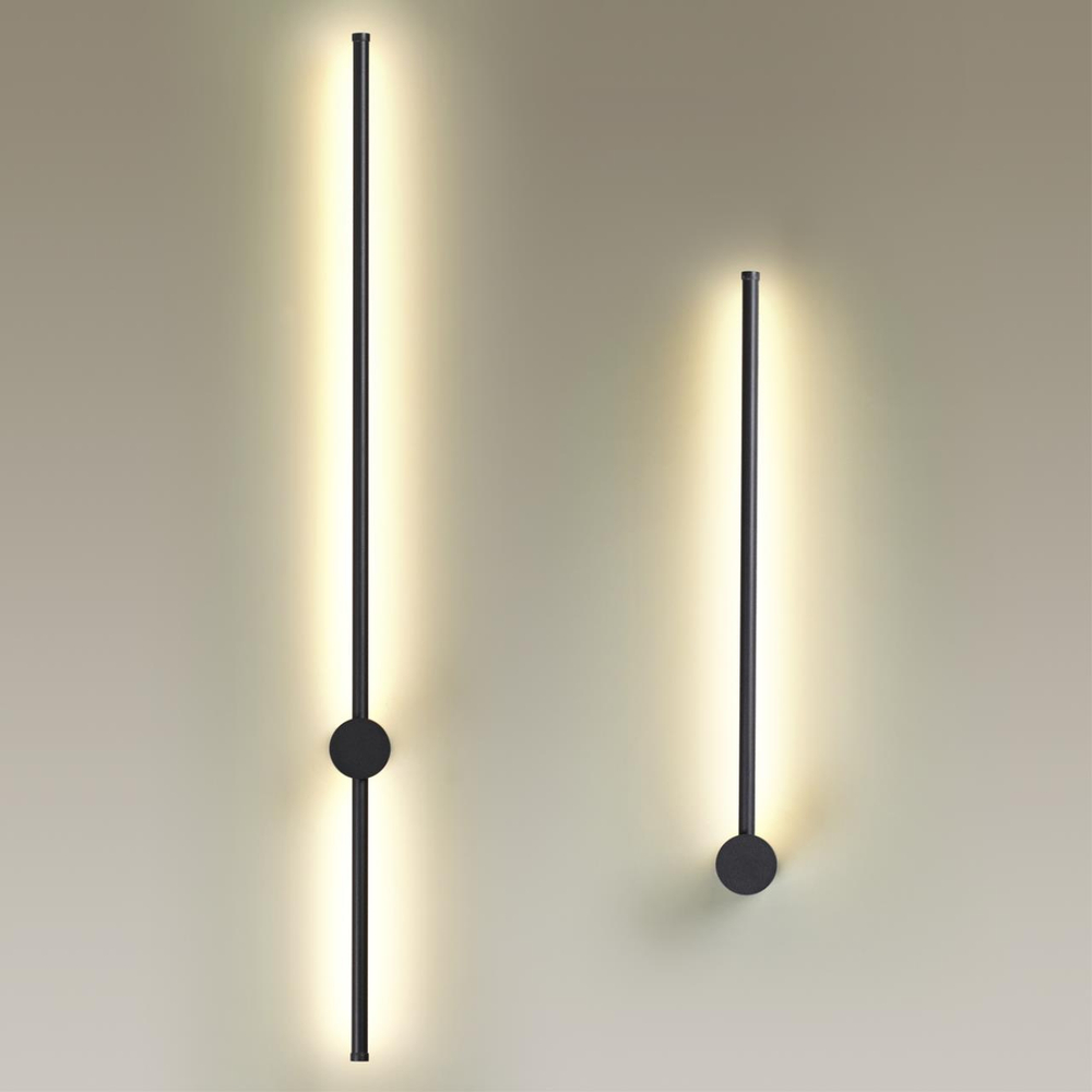 4335/18WL HIGHTECH ODL22 000 чёрный Настенный светильник IP20 LED 18W 849Лм 3000K FILLINI