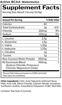Rule One Active BCAA 2:1:1 Amino Orange 405g , БСАА со вкусом Арбуза