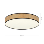 SLE6010-502-60 Светильник потолочный ST-Luce белый/бежевый, черный LED 1*60W 4000K VENTE