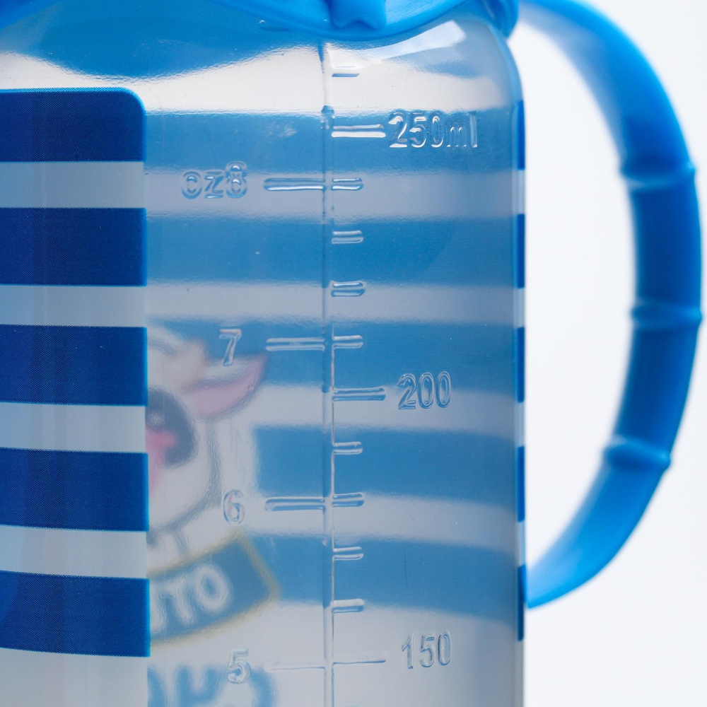 5399870 Бутылочка для кормления «Молочное счастье» 250 мл цилиндр, с ручками