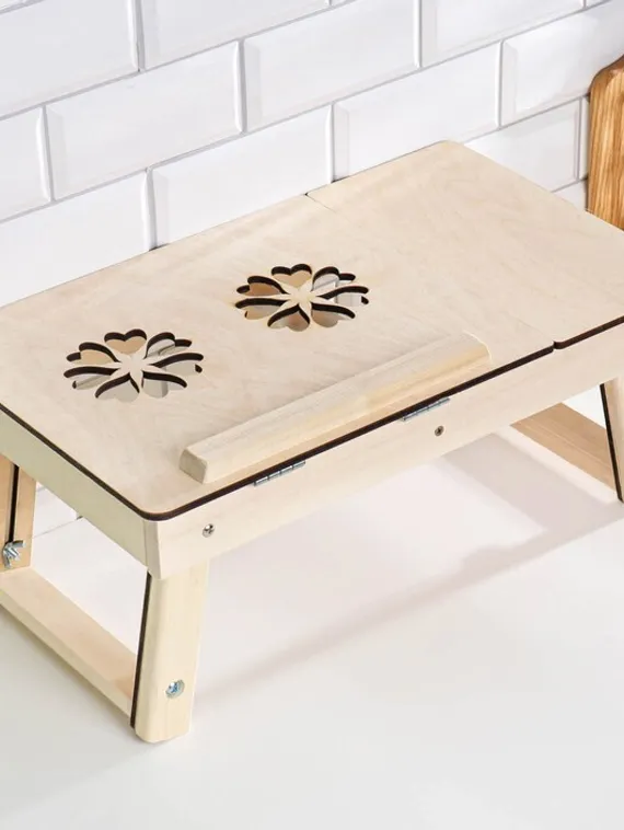 Столик для ноутбука складной &quot;Цветок&quot;, 50×30×21см